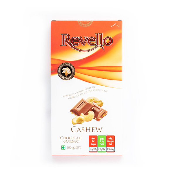 REVELLO CASHEW CHOCOLATE 100G - Snacks & Confectionery - in Sri Lanka